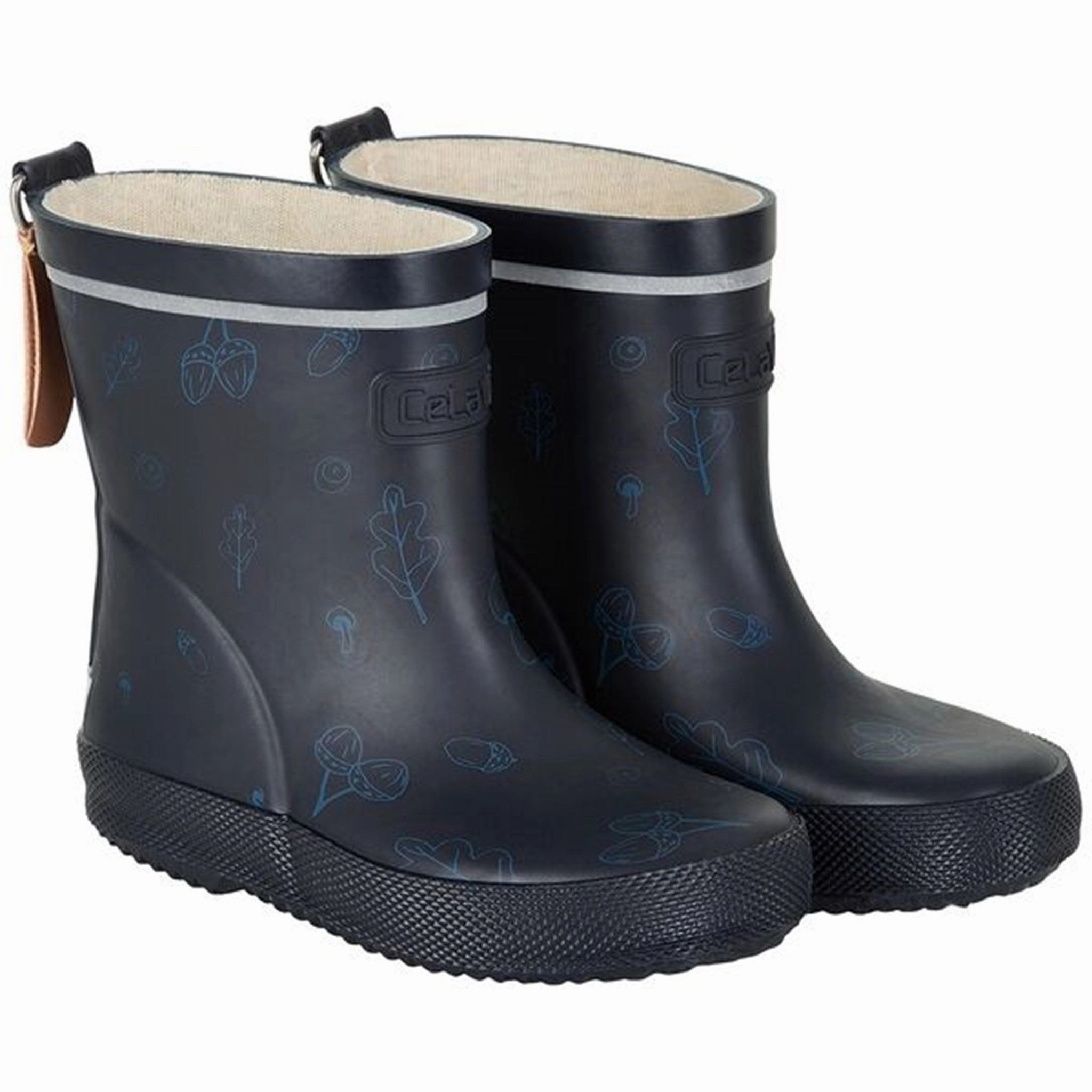 CeLaVi Basic Wellies Dark Navy Kids Rain Boots with free shipping