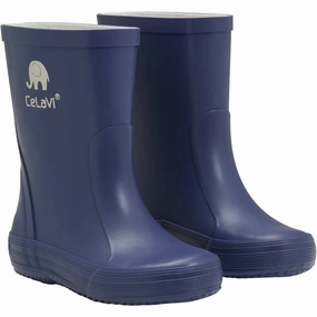 CeLaVi Oceania Basic Wellies -solid Kids Rain Boots with free shipping