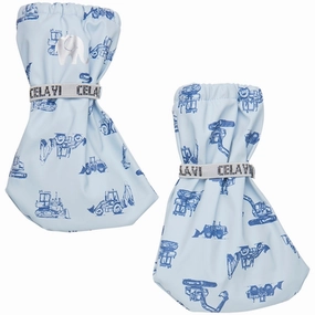 CeLaVi PU Footies w. Fleece Cerulean Kids Overshoes Spring/Autumn sale