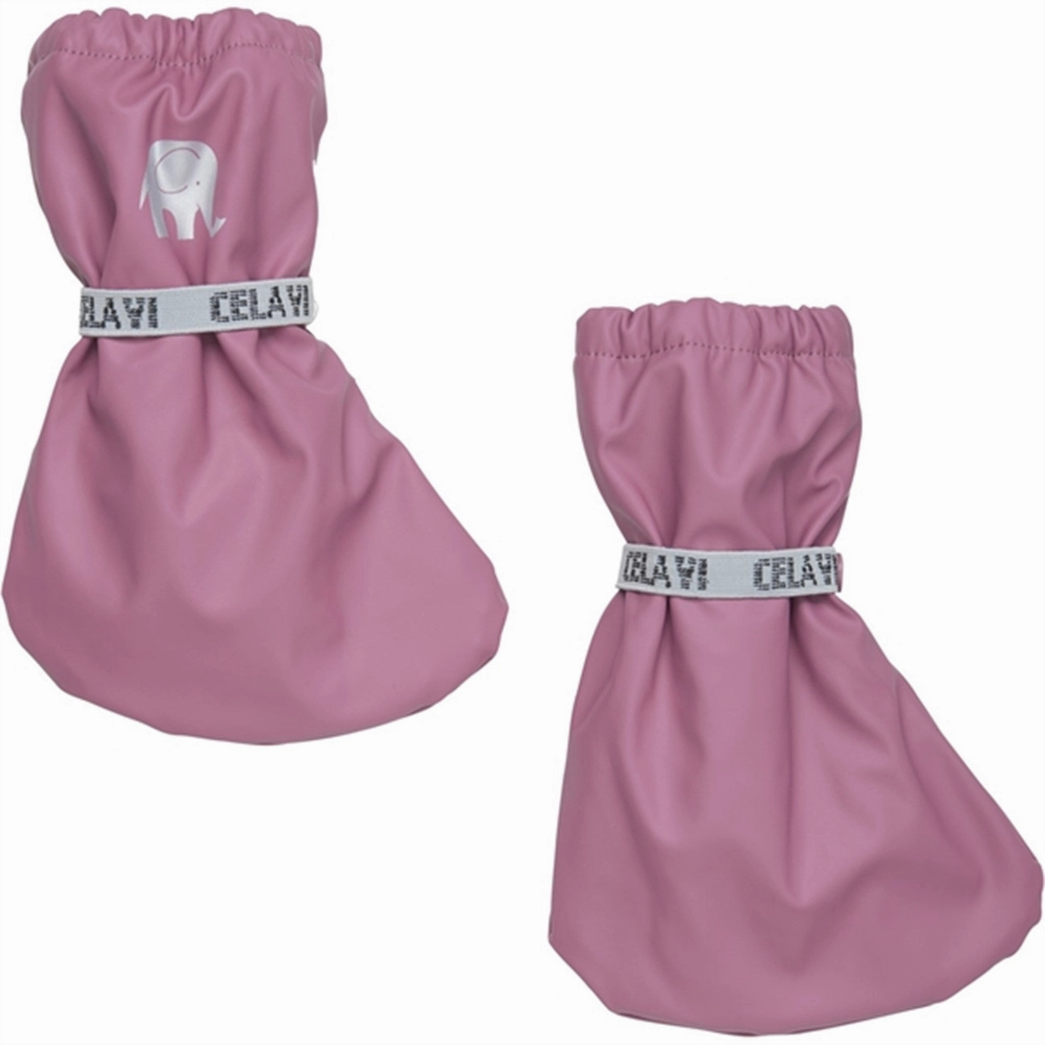 CeLaVi PU Footies w. Fleece Mellow Mauve Kids Overshoes Spring/Autumn sale
