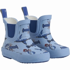 CeLaVi Rain Boots Aop Federal Blue Kids Rain Boots with free shipping