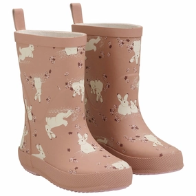CeLaVi Tawny Brown Wellington Boots Kids Rain Boots with free shipping