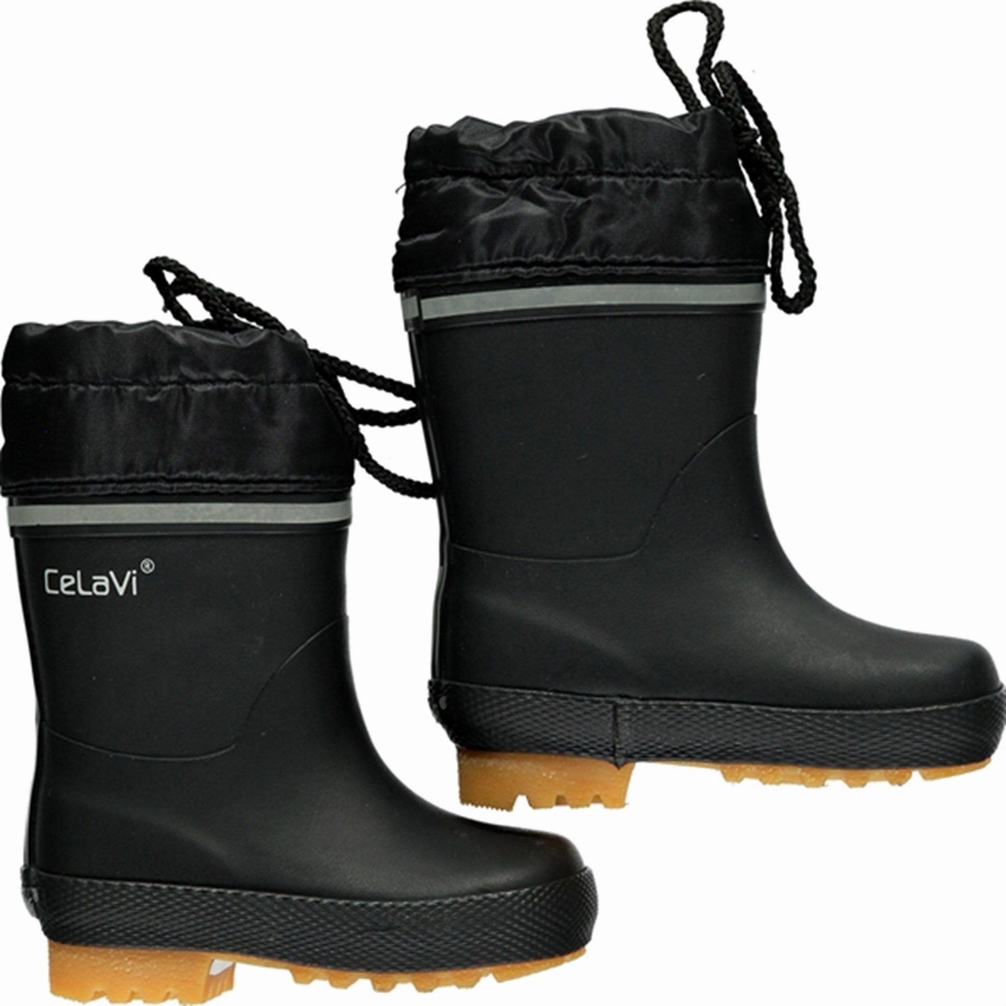CeLaVi Thermal Wellies w. Linning Black Kids Thermo Boots discount price