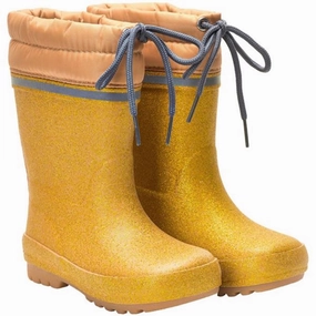CeLaVi Thermal Wellies w. Linning Pale Gold Kids Thermo Boots discount price