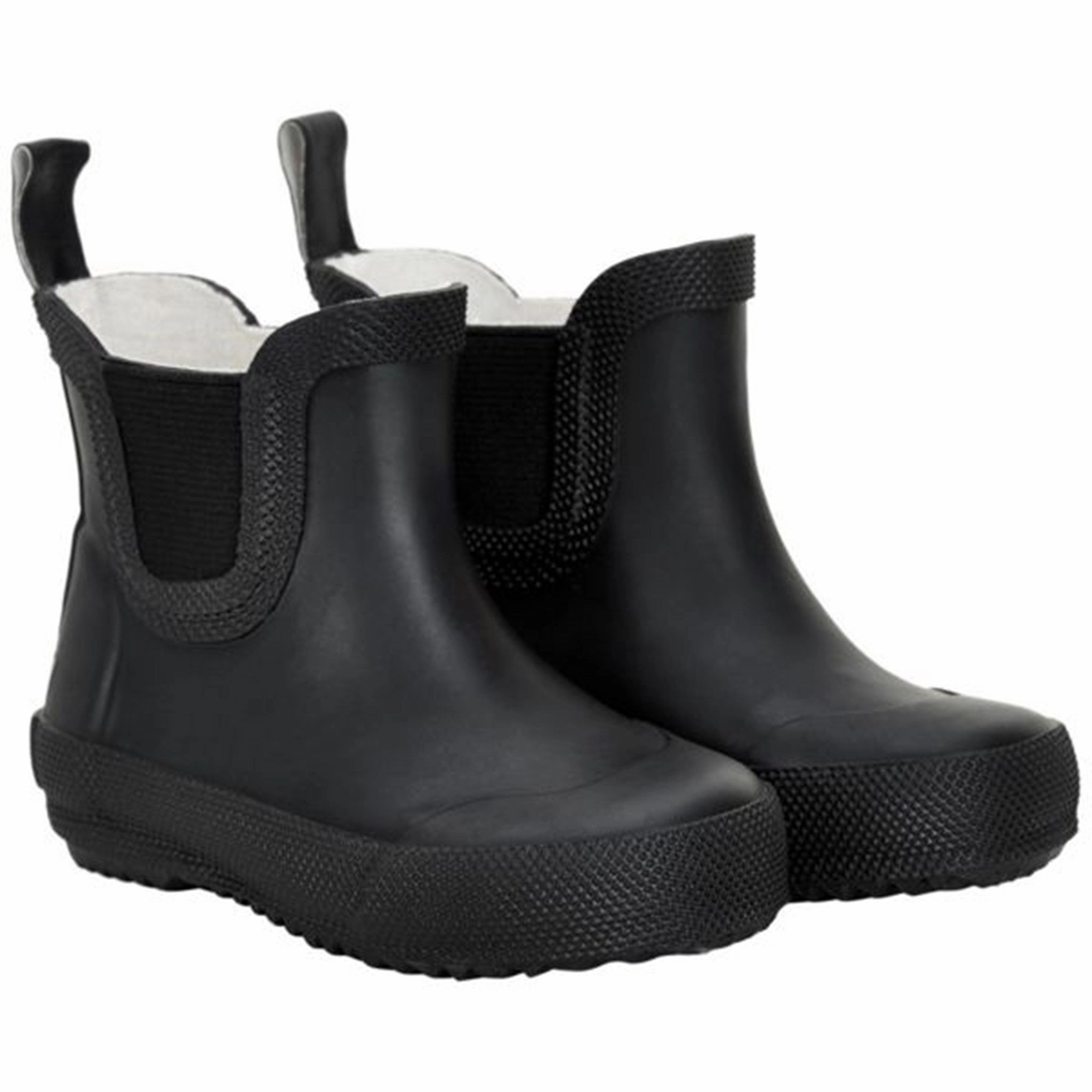 CeLaVi Wellies Basic Short Black Kids Rain Boots with free shipping