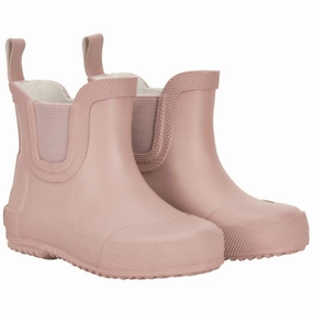 CeLaVi Wellies Basic Short Misty Rose Kids Rain Boots with free shipping