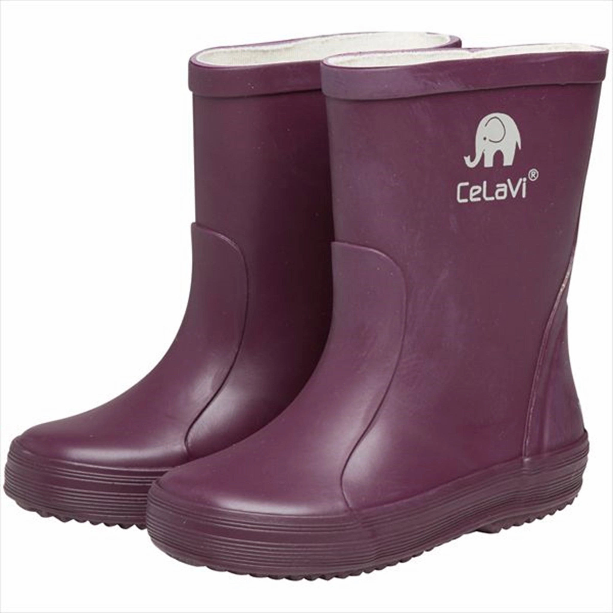CeLaVi Wellies New Basic Boot Blackberry Kids Rain Boots with free shipping