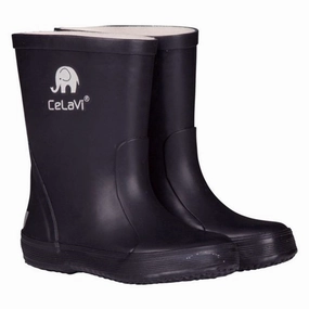 CeLaVi Wellies New Basic Boot Dark Navy Kids Rain Boots with free shipping