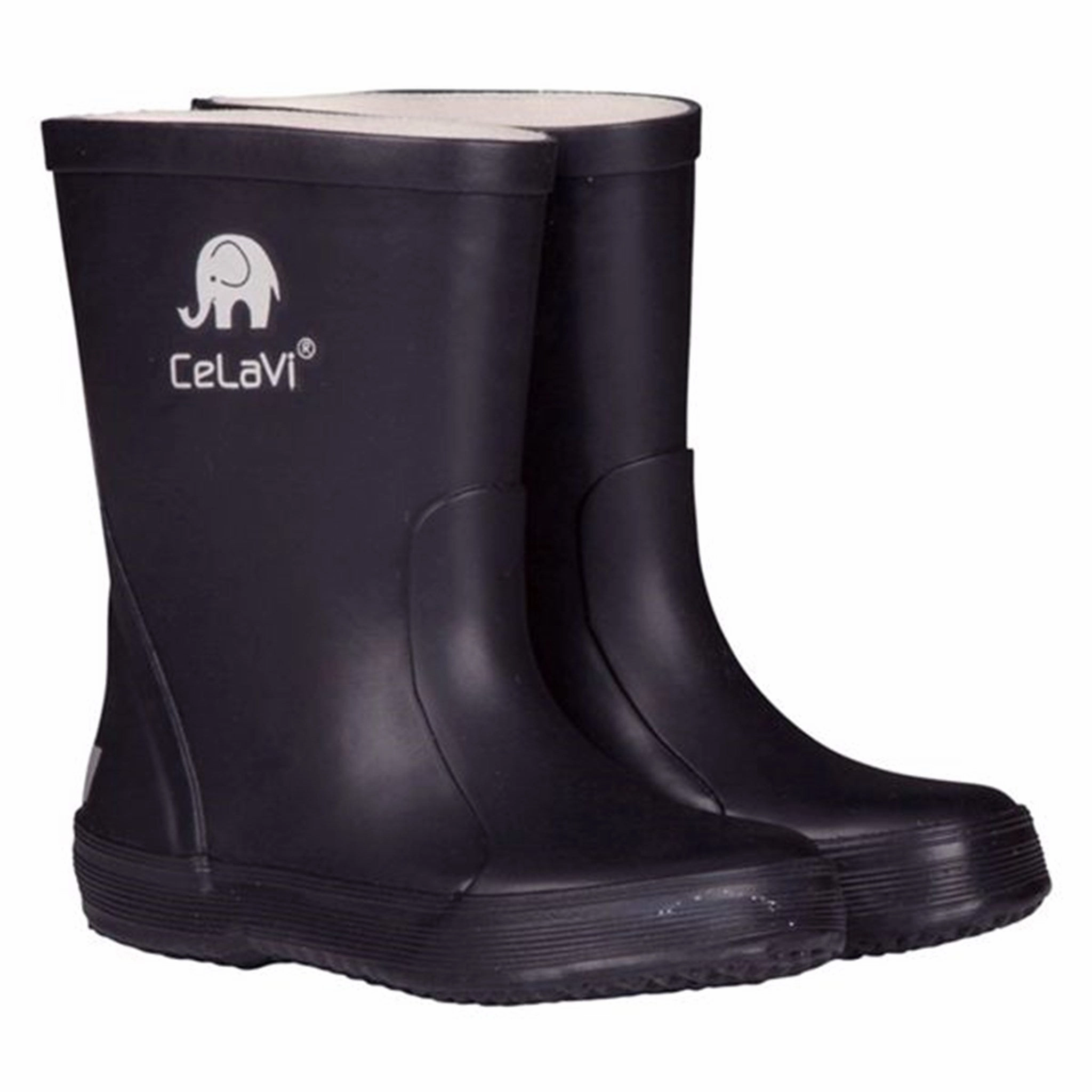 CeLaVi Wellies New Basic Boot Dark Navy Kids Rain Boots with free shipping