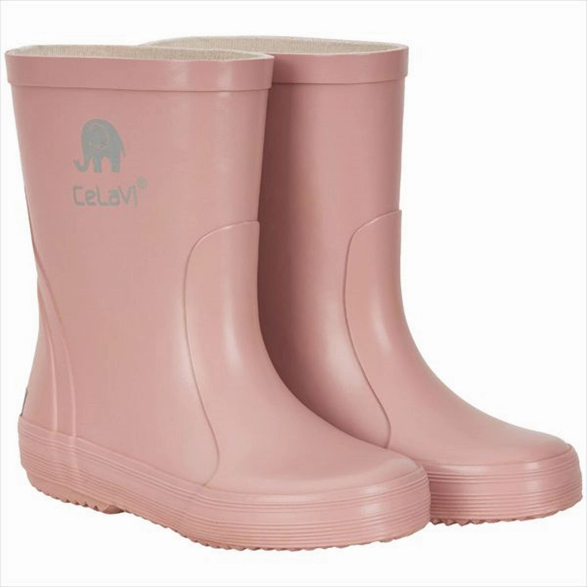 CeLaVi Wellies New Basic Boot Misty Rose Kids Rain Boots with free shipping