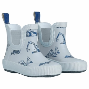 CeLaVi Wellies Short AOP Cerulean Kids Rain Boots with free shipping