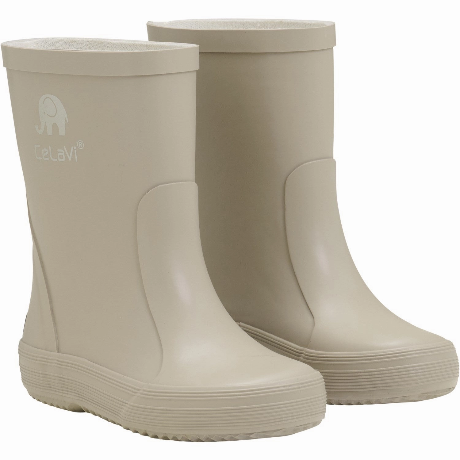 CeLaVi White Pepper Basic Wellies -solid Kids Rain Boots with free shipping