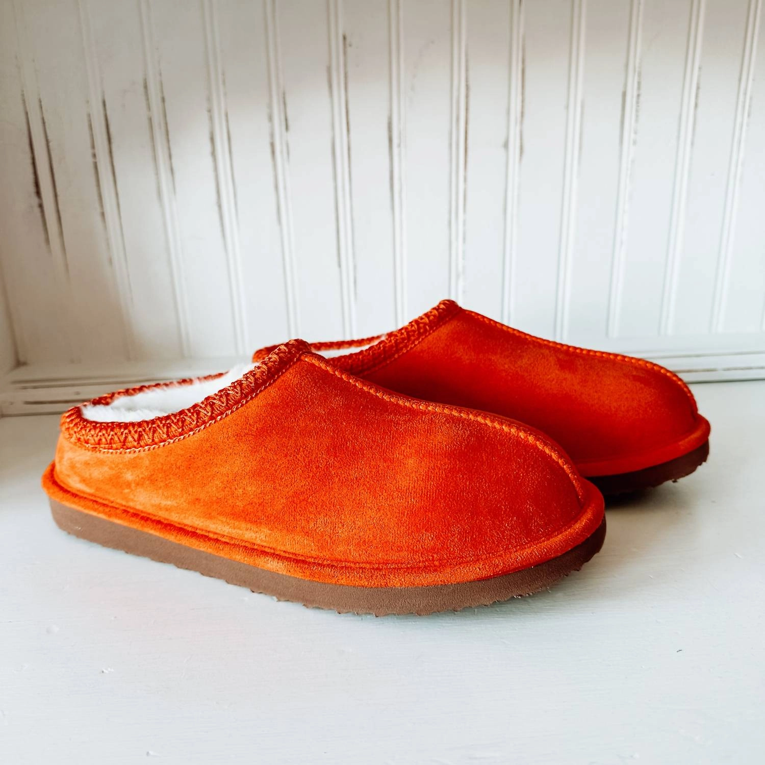 Cheers Women's Platform Slipper In Orange Cozy Womens Slippers discount