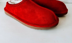 Cheers Women's Platform Slipper In Red Cozy Womens Slippers discount