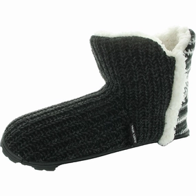 Cheyenne  Womens Knit Lined Bootie Slippers Cozy Womens Slippers discount