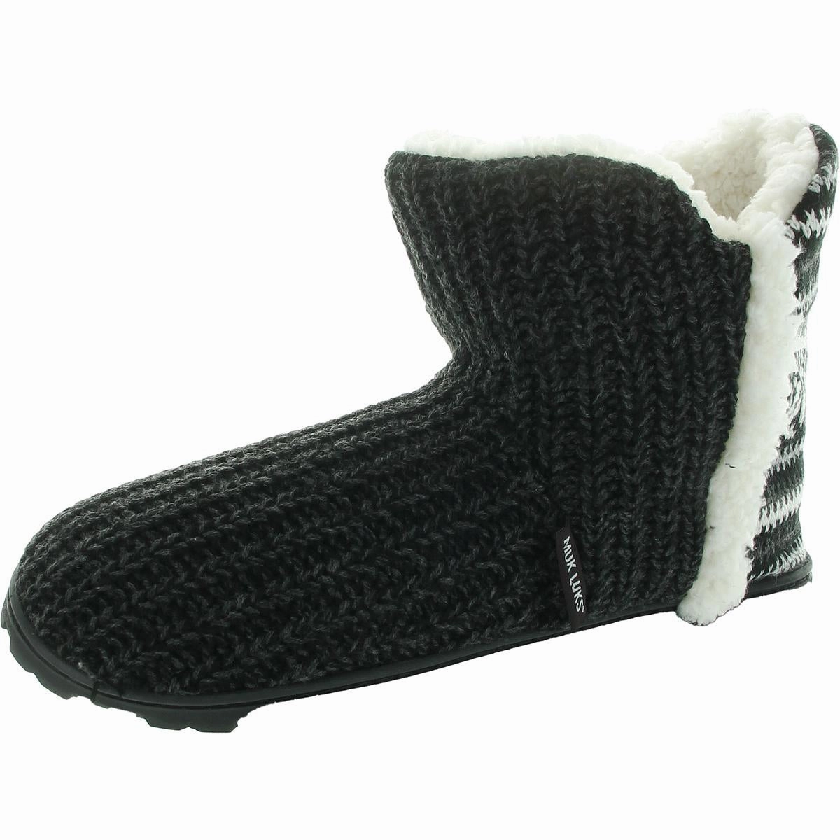 Cheyenne  Womens Knit Lined Bootie Slippers Cozy Womens Slippers discount