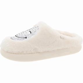 CHILLS Womens Faux Fur Lined Faux Fur Slide Slippers Cozy Womens Slippers discount