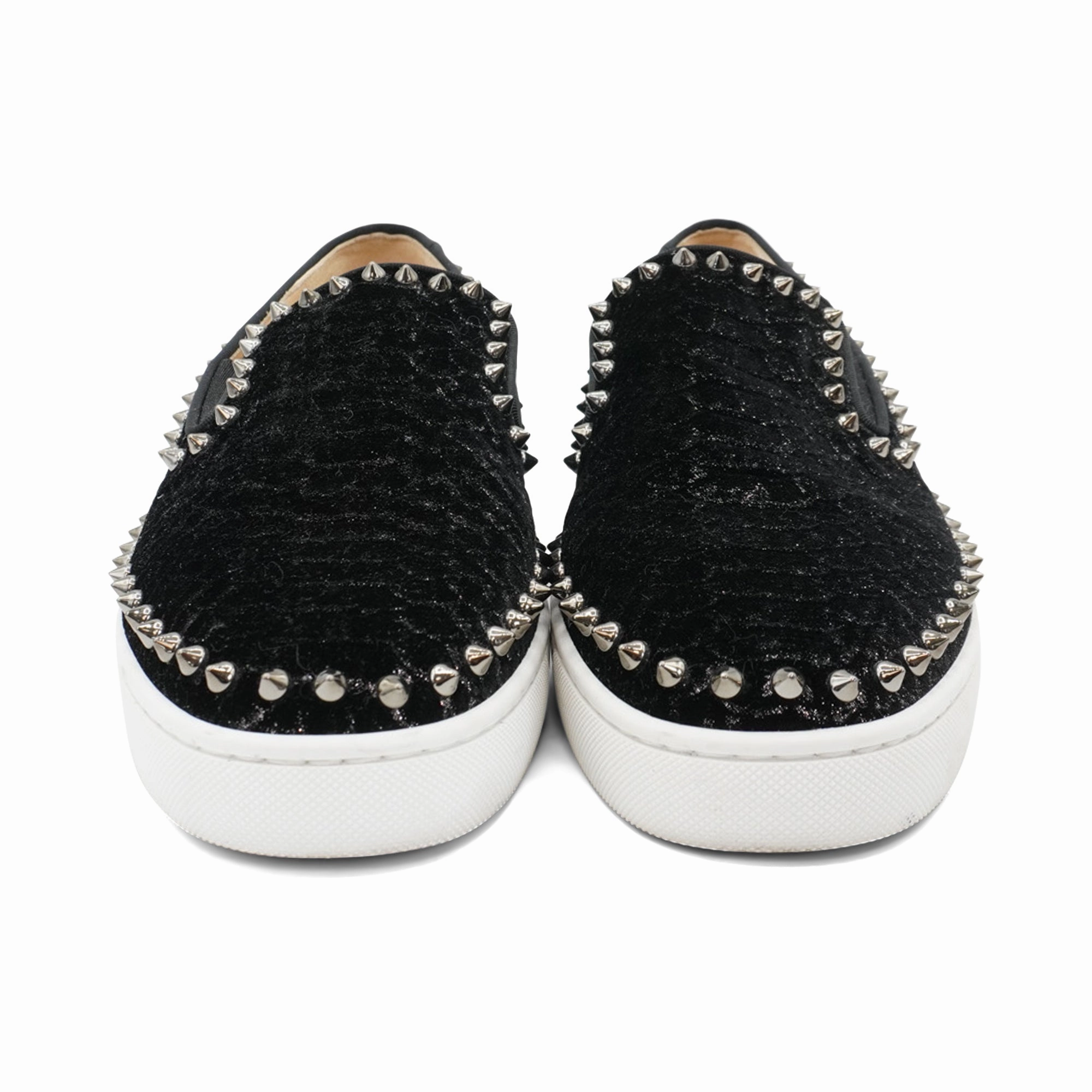 Christian Louboutin Spike Slip-On Sneakers - Men's 41