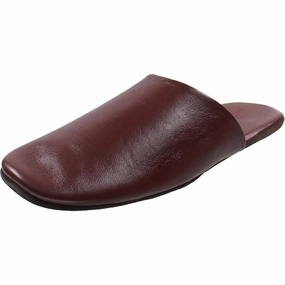 Clark House Mens R Leather Slide Slippers Mens Slippers clearance sale