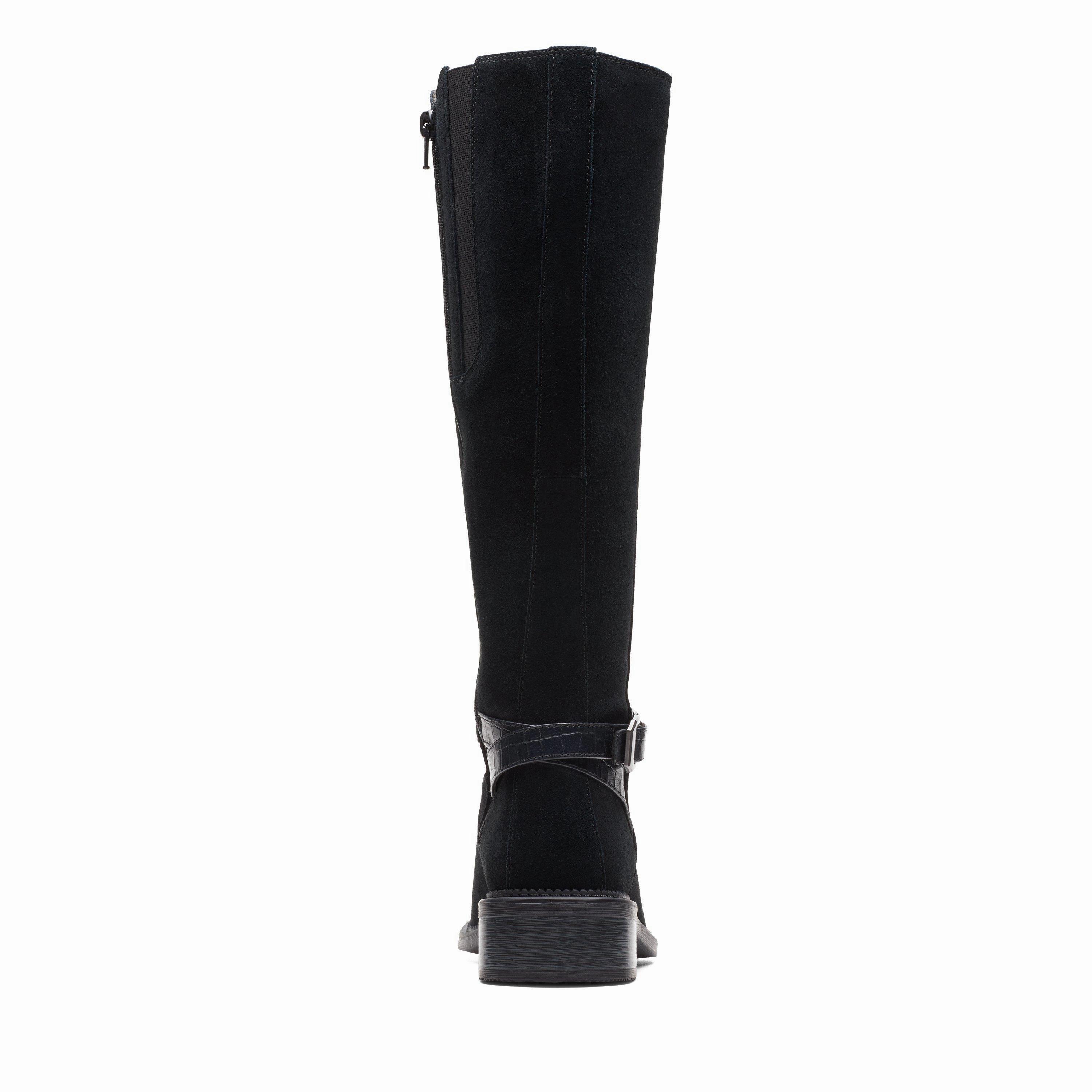 Clarks Maye Aster in Black Suede