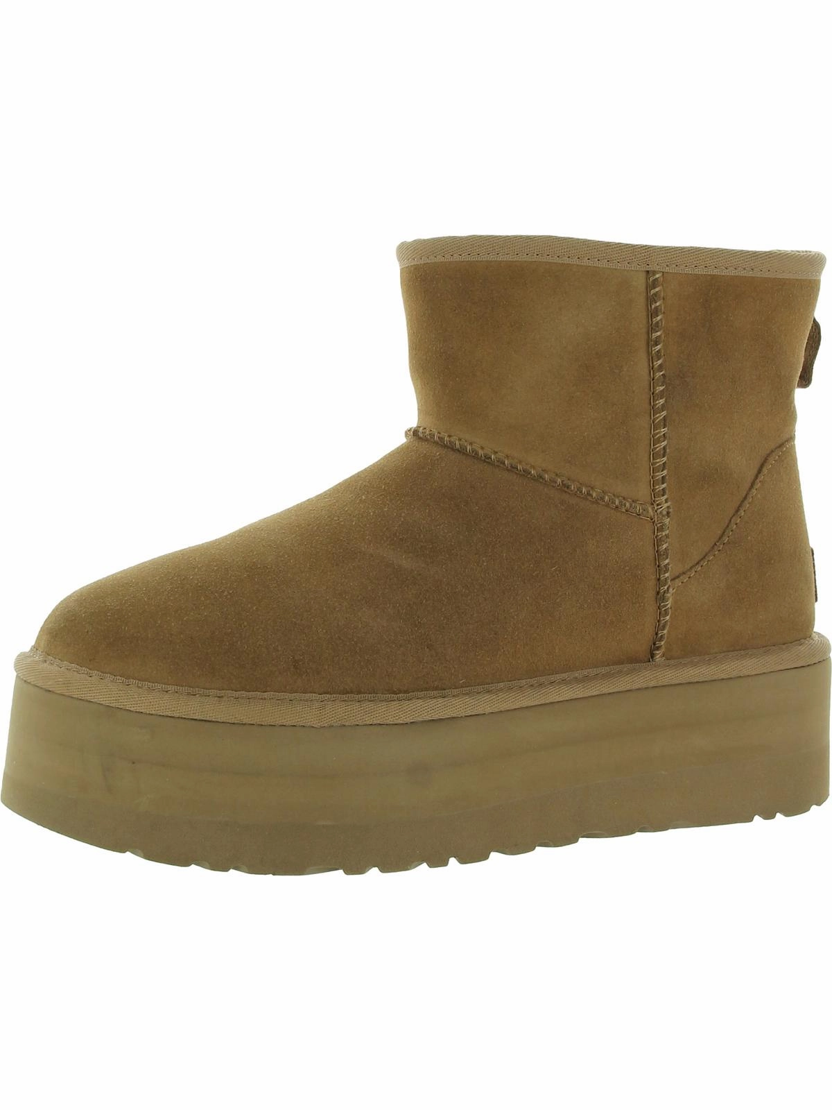 Classic Mini Platform Womens Suede Ankle Boots