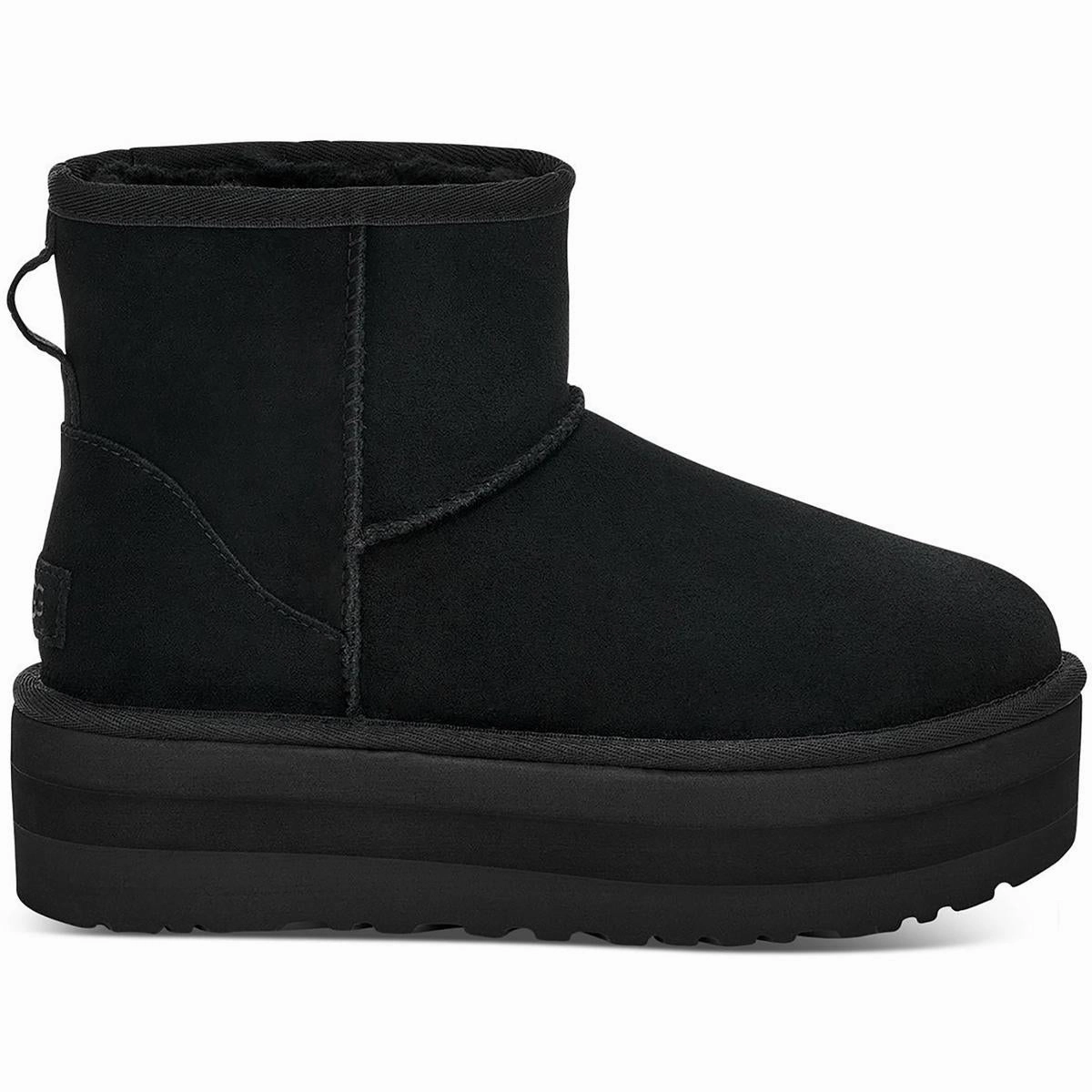 Classic Mini Platform Womens Suede Ankle Boots