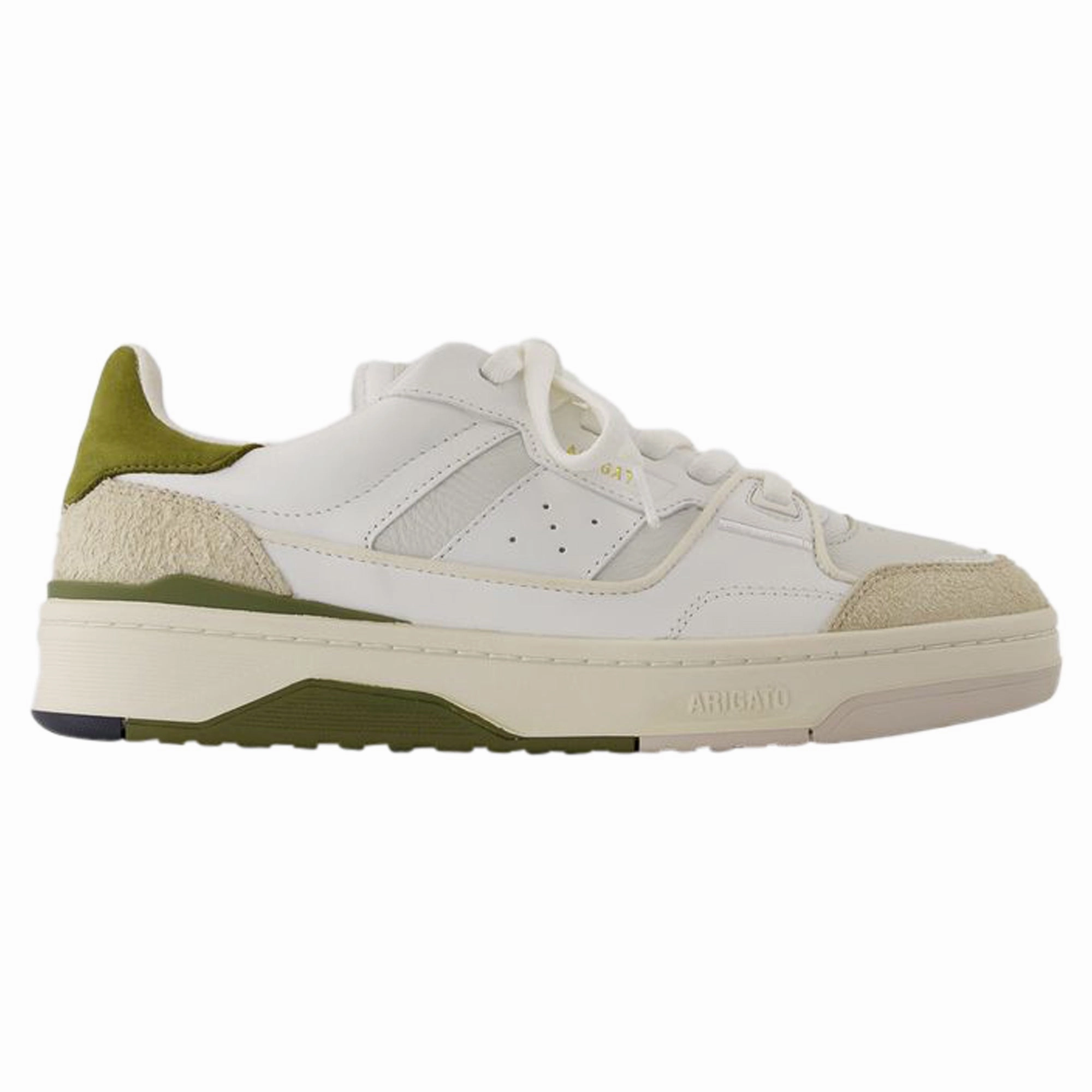 Clay Sneakers - Axel Arigato - Leather - White/Green Fashion Womens Sneakers outlet