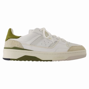 Clay Sneakers - Axel Arigato - Leather - White/Green Fashion Womens Sneakers outlet