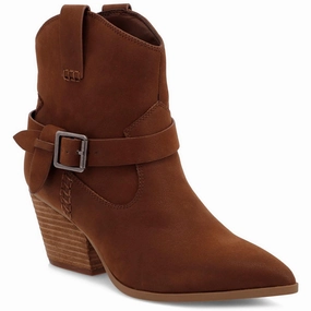 CLEMENT Womens Buckle Manmade Cowboy, Western Boots Cheap Womens Boots for winter