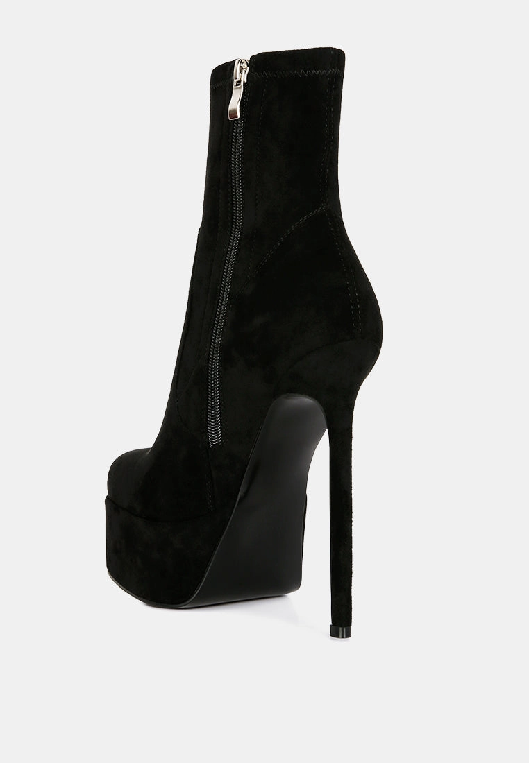 clubbing high heele platform ankle boots