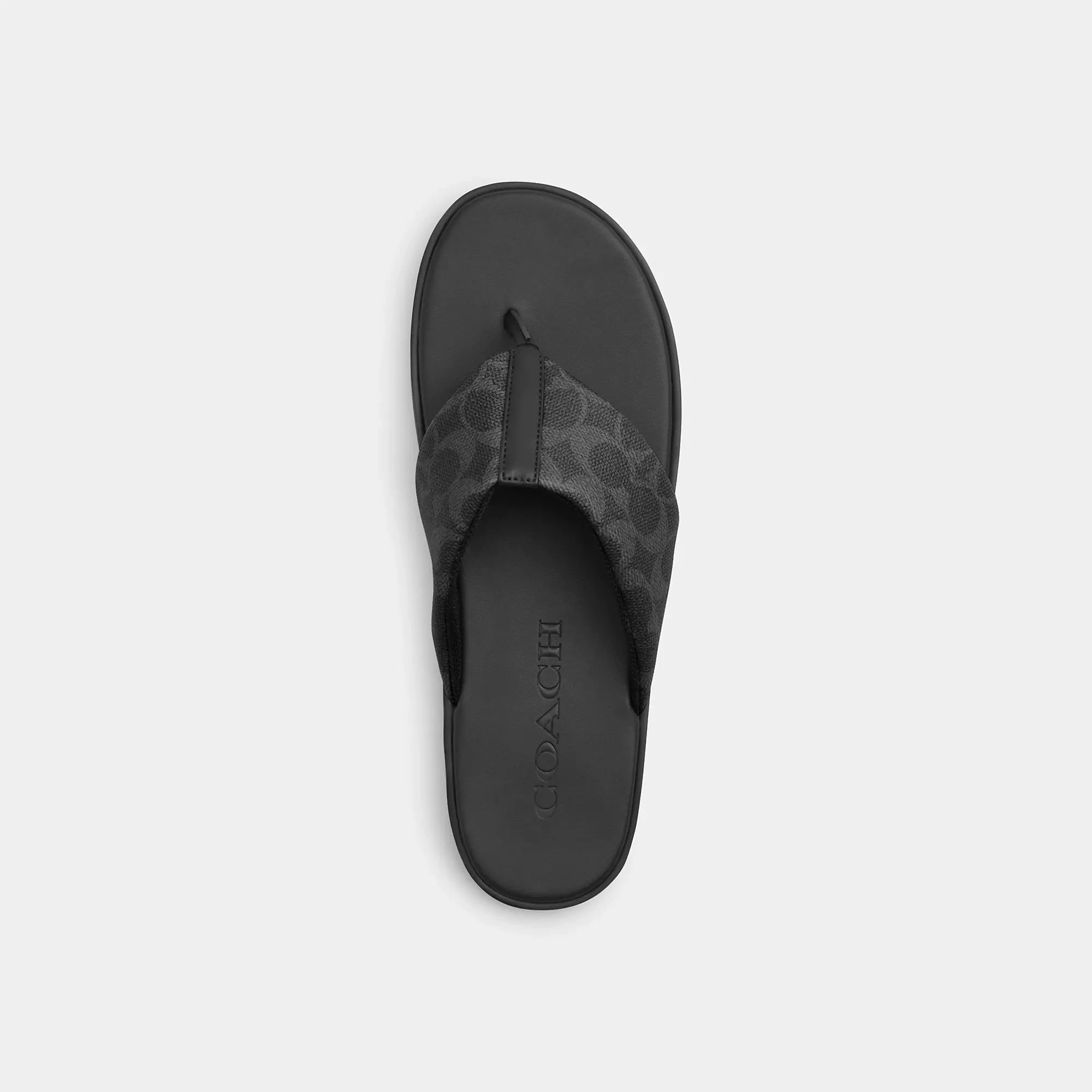 Coach Outlet Flip Flop In Signature Canvas