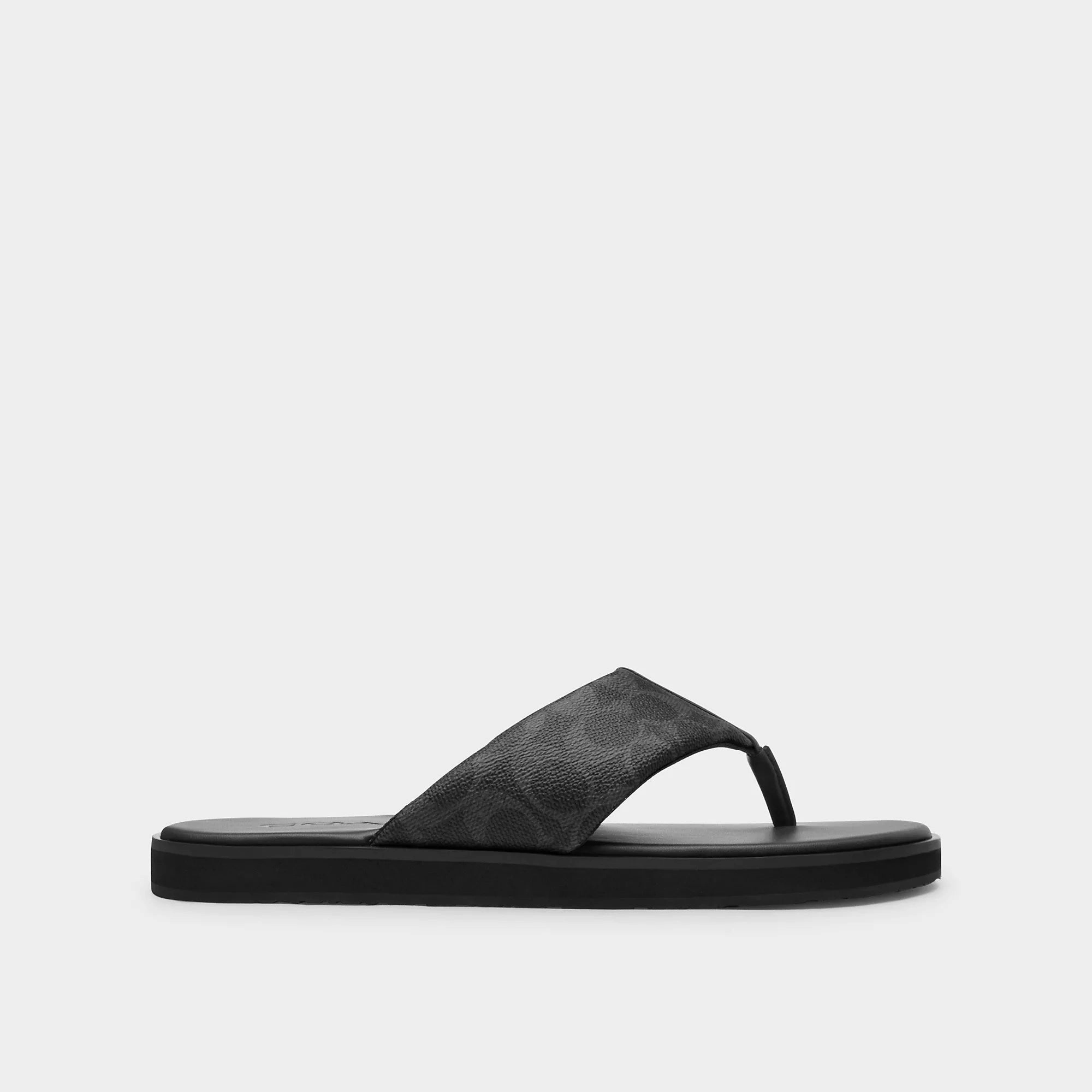Coach Outlet Flip Flop In Signature Canvas