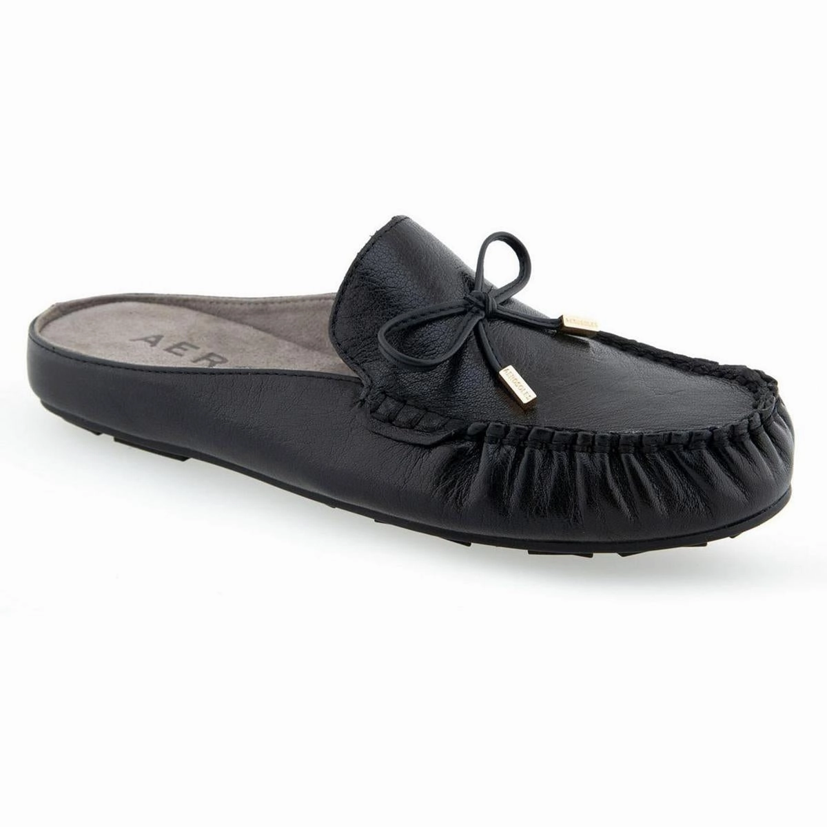 Cody Womens Bow Leather Slide Slippers Cozy Womens Slippers discount