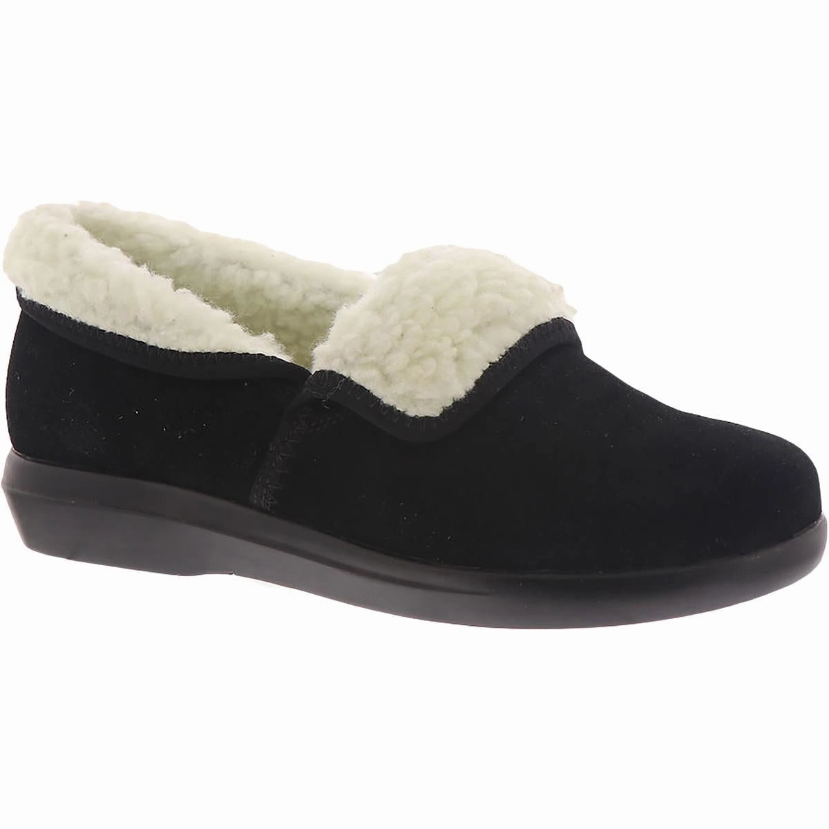 Colbie Womens Leather Slip On Loafer Slippers