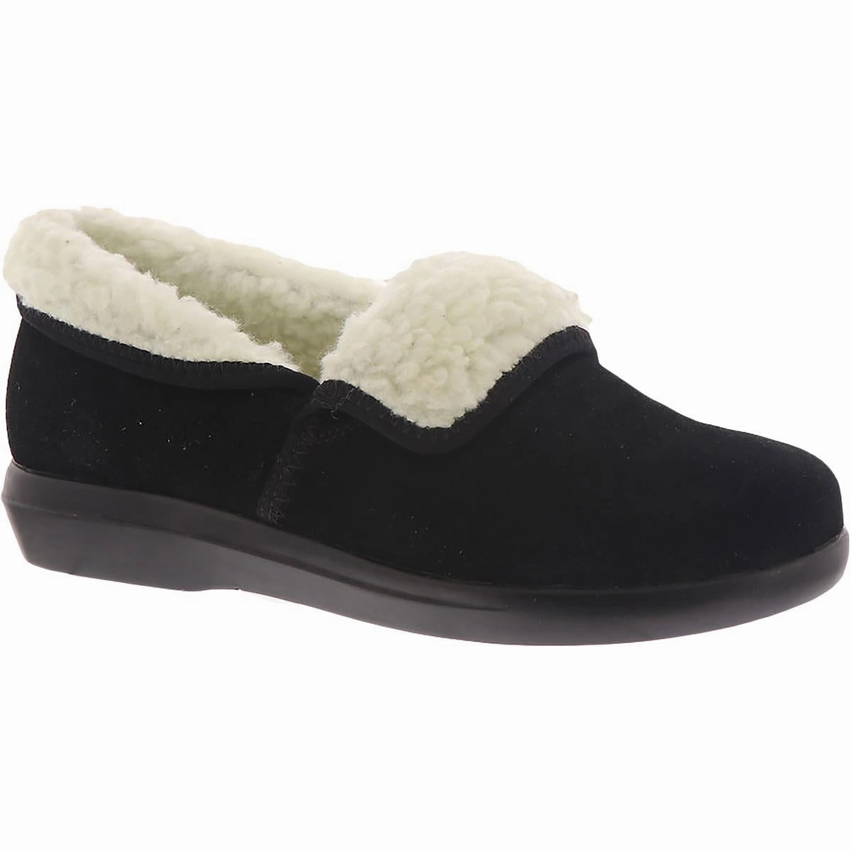 Colbie Womens Leather Slip On Loafer Slippers