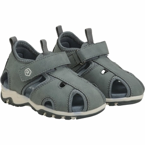 Color Kids Balsam Green Baby Sandals W. Velcro Strap Kids Closed Toe Sandals promo