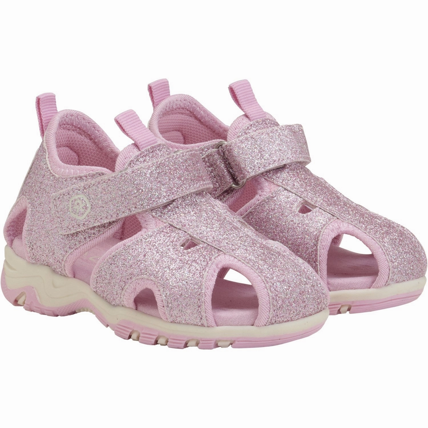 Color Kids Coral Blush Baby Sandals W. Velcro Strap Kids Closed Toe Sandals promo