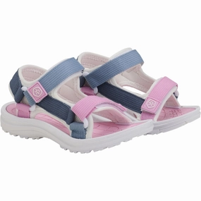 Color Kids Orchid Colorblock Sandals W. Velcro Kids Open Sandals cheap sale