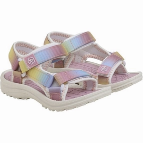 Color Kids Sandals with Velcro Foxglove Kids Open Sandals cheap sale