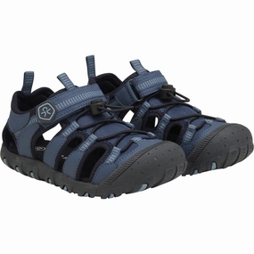 Color Kids Vintage Indigo Sandals Hiking W. Toe Cap Kids Closed Toe Sandals promo