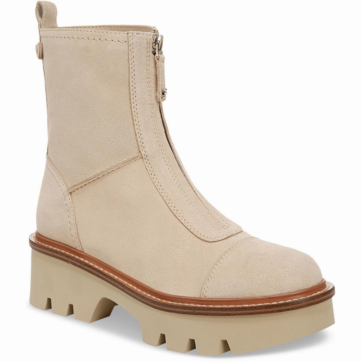 Cooper Womens Leather Lugged Sole Chelsea Boots
