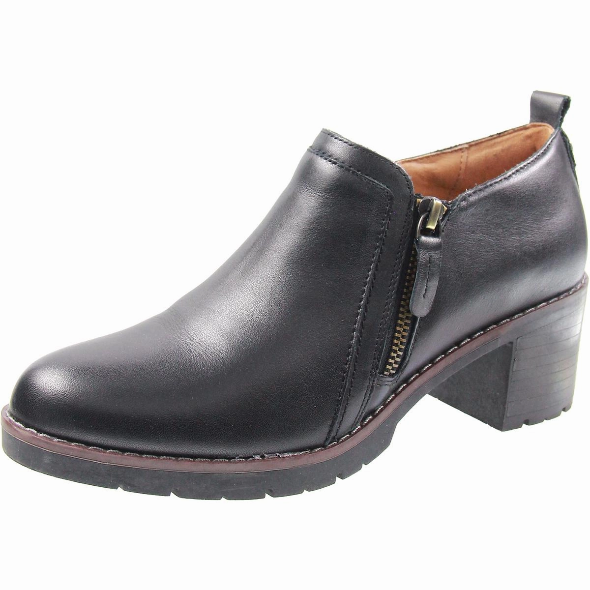 Cosa Womens Zipper Leather Ankle Boots Cheap Womens Boots for winter