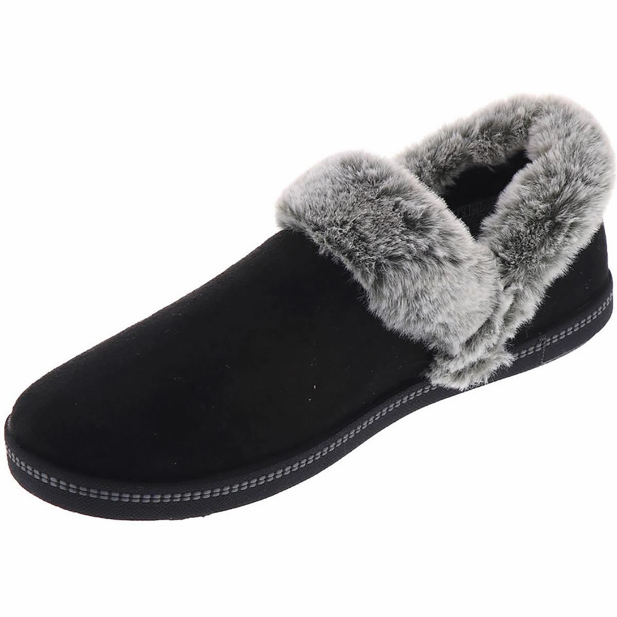 Cozy Campfire Womens Faux Fur Lined Bootie Slippers