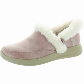 COZY ESCAPE Womens Faux Fur Lined Faux Leather Loafer Slippers Cozy Womens Slippers discount