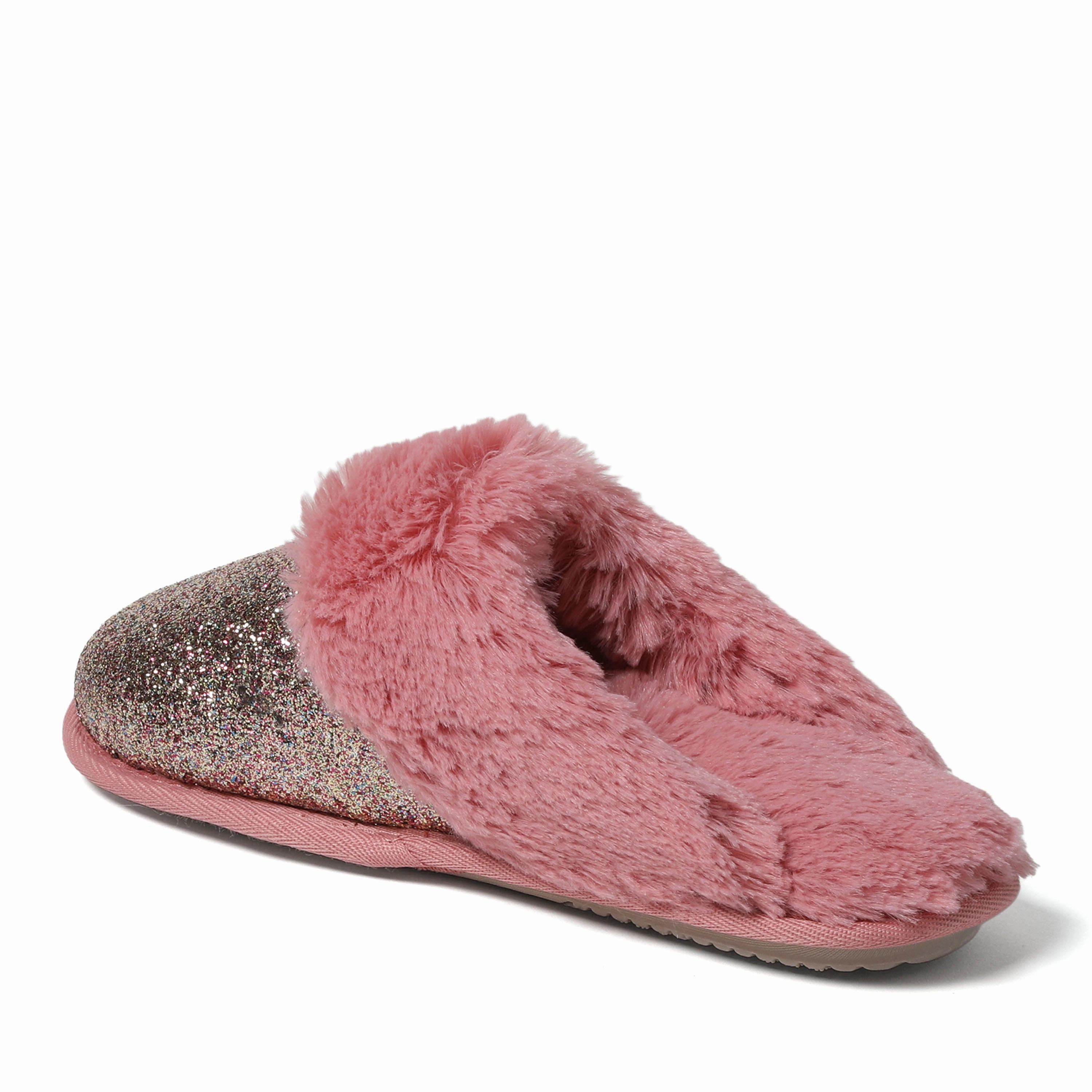 Cozyfoams Women's Glitter Scuff Slipper with Gift Bag