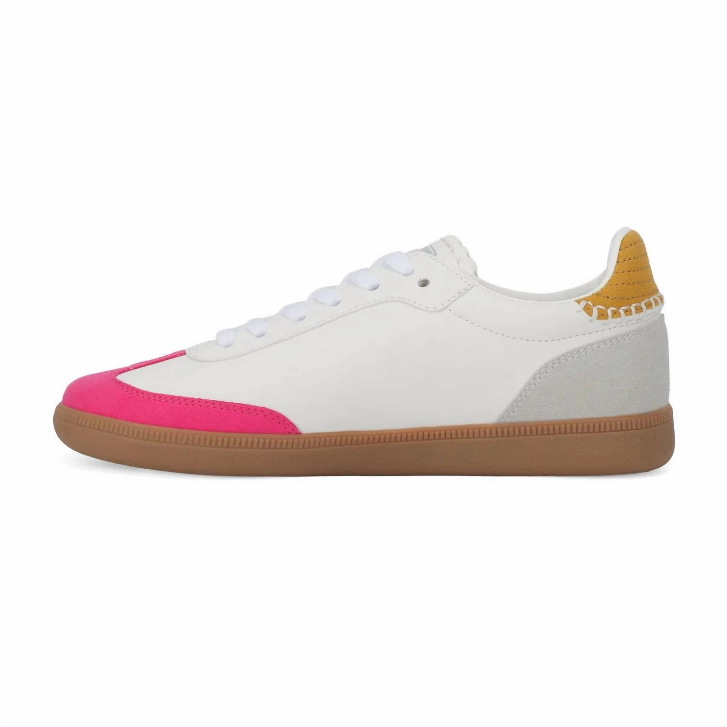 Crisp 12 Sneaker In White/neon Pink