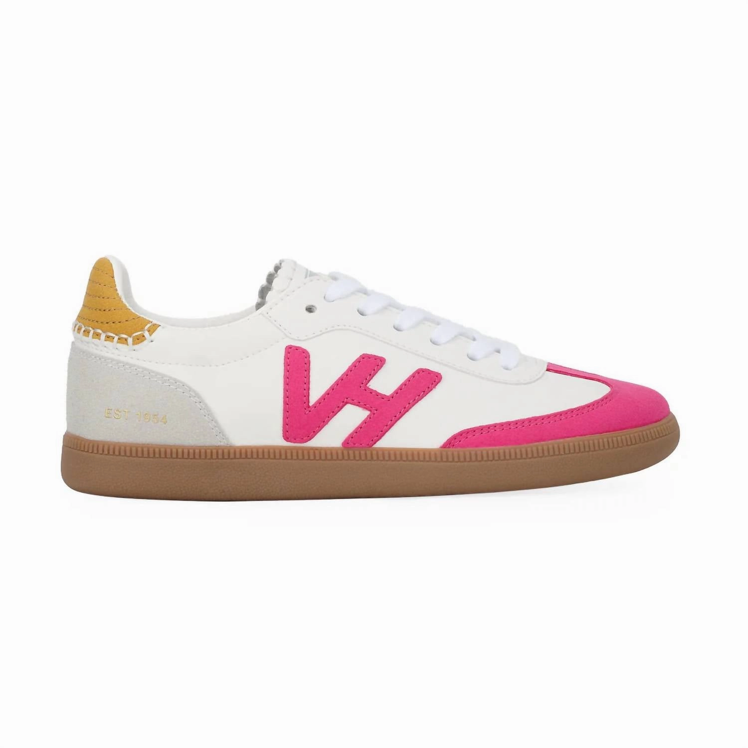 Crisp 12 Sneaker In White/neon Pink