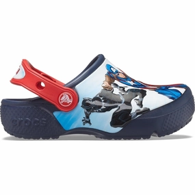Crocs Avengers Clog Navy Kids Closed Toe Sandals promo