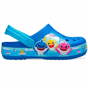Crocs Baby Shark Band Clog T Bright Cobalt Kids Closed Toe Sandals promo