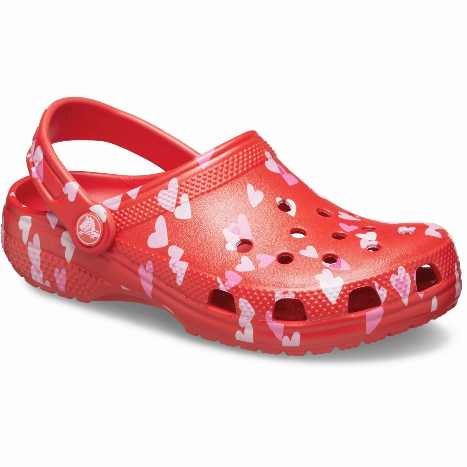 Crocs Cherry Red Classic VDay Clog Water Sandals for Kids discount